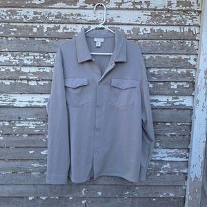🌟 Aspen Gray Lightweight Shirt Jacket Size xl